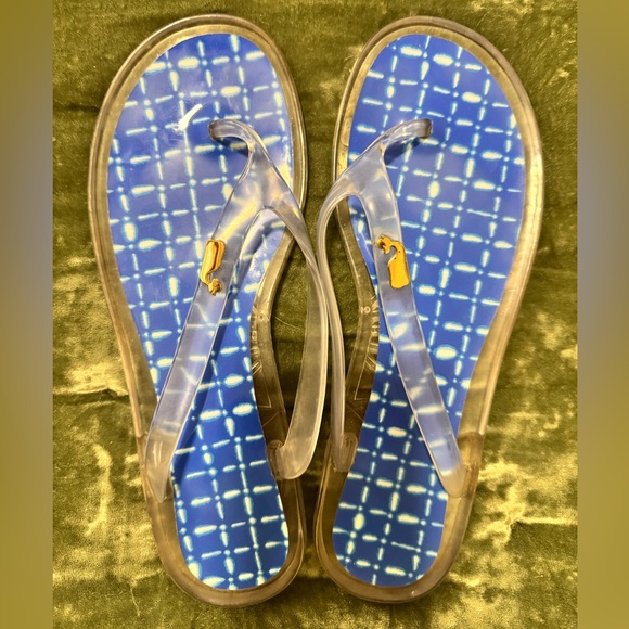 Vineyard Vines Shoes - Vineyard Vines Blue and Clear Women's Sandals